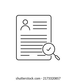 CV-Suche für das Symbol Humanressourcen