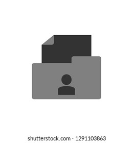cv, folder icon. Element of marketing icon for mobile concept and web apps. Detailed cv, folder can be used for web and mobile