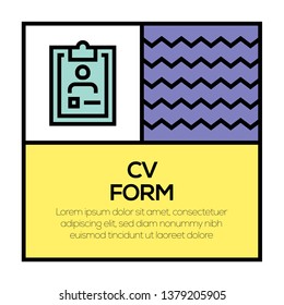 CV FORM ICON CONCEPT