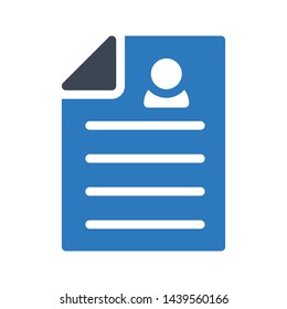 cv glyph color vector icon