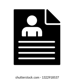 CV glyph icon 