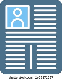 CV Glyph Two Colour Icon