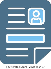 CV Glyph Two Colour Icon