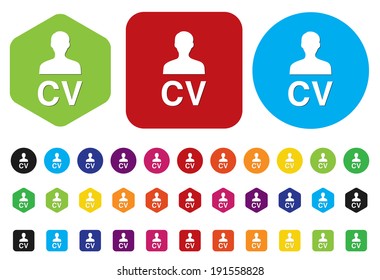 CV icon button