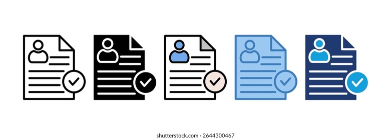 Elemento De Ícone Cv Para Design