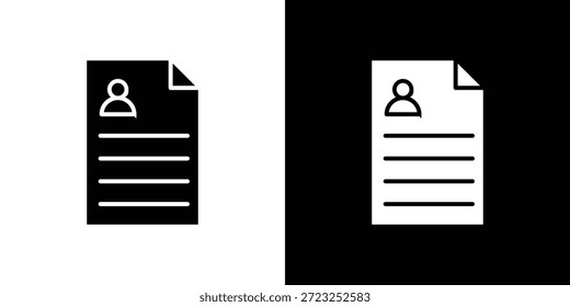 Icono de CV diseño gráfico doodle colección