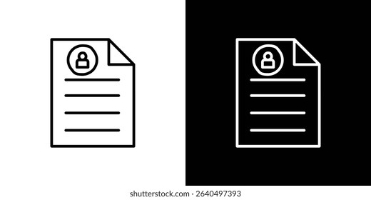 CV icon Graphic vector set for ui design