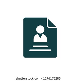 Cv Icon Resume Symbol Logo Template