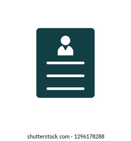 Cv Icon Resume Symbol Logo Template
