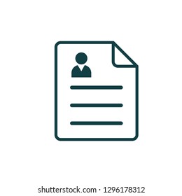 Cv Icon Resume Symbol Logo Template