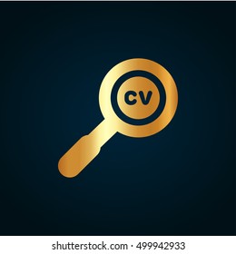 CV icon vector