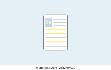 CV ícone vetor design para uso.