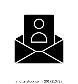 CV-Symbol, Vektor. Wiederaufnehmen des Illustrationszeichens. Benutzerdaten-Benutzerdaten
