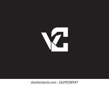 CV logotipo criativo inicial e letra logotipo design