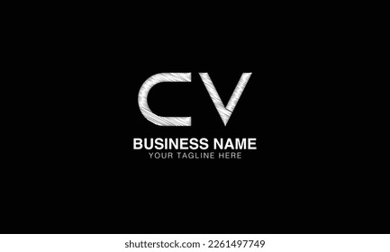 CV initial logo | initial based abstract modern minimal creative logo, vector template image. luxury logotype logo, real estate homie logo. typography . initials .