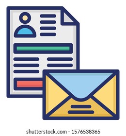 
Cv Isolated Vector Icon which can easily modify or edit
