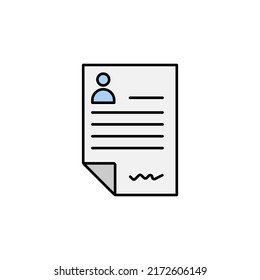 cv, job, resume line illustration. element of education illustration icons. Signs, symbols can be used for web, logo, mobile app, UI, UX