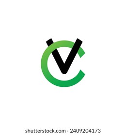 CV Letter Creative Logo Design