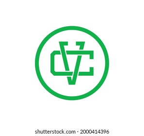 CV Letter Initial Logo Business