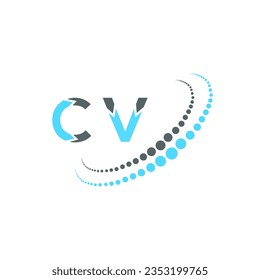 CV-Brief-Logo kreatives Design. CV einzigartiges Design.
