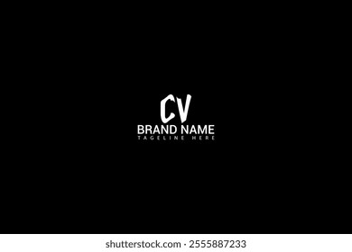 CV letter logo Creative Design. CV monogram Logo Unique Concept Vector. CV creative modern flat abstract initials letter logo.