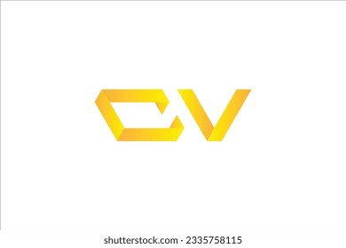 diseño logotipo letra cv