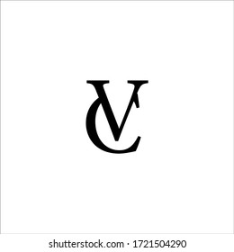 Cv Letter Vector Logo Design