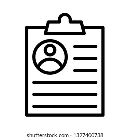 CV line icon