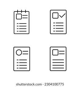 CV Lineal Icon Symbol Vector. Black Outline CV Icon