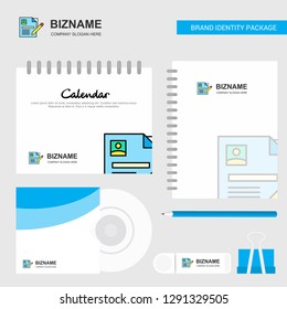 CV Logo, Calendar Template, CD Cover, Diary and USB Brand Stationary Package Design Vector Template