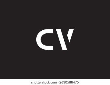 Design de logotipo CV e logotipo monográfico
