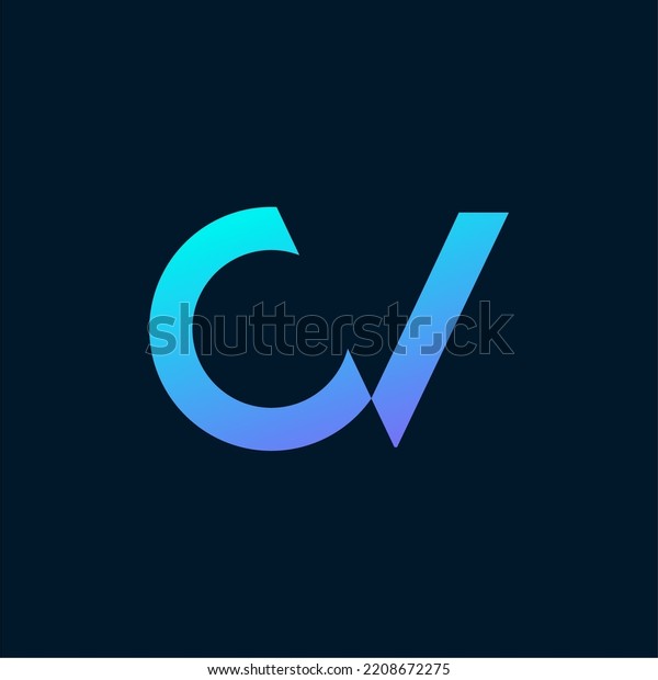 Cv Logo Vector C V Art Stock Vector (Royalty Free) 2208672275 ...