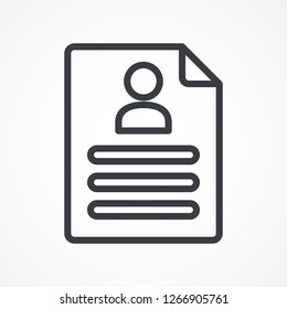 CV, people icon. Resume icon