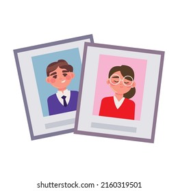 Cv Picture Employees Icon Isolated