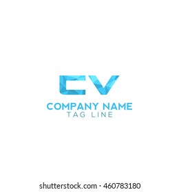 cv polygonal logo