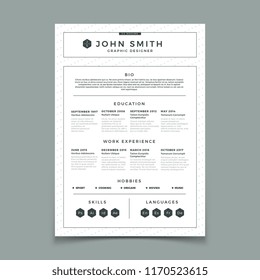 CV resume. Business web and print design vector template with personal work experience. Illustration of job application, curriculum vitae with experience