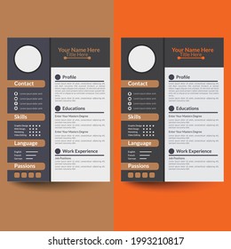 CV resume curriculum vitae template infographic and icons - white and green color vector.