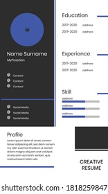 CV Resume Design Template for Work Black Simply  Elegant