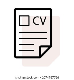  CV resume document 