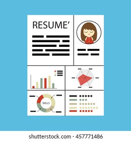 cv resume employee recruitment data paper work