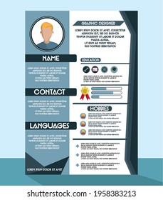 Cv resume graphic designer template