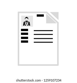 Lebenslauf-Symbol