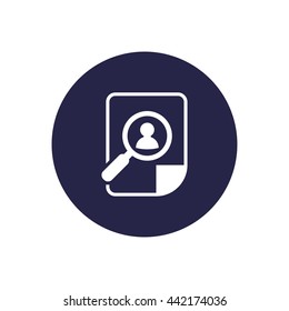CV, resume icon