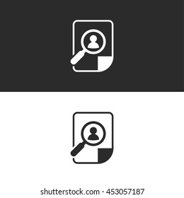 CV, resume icon