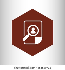 CV, resume icon