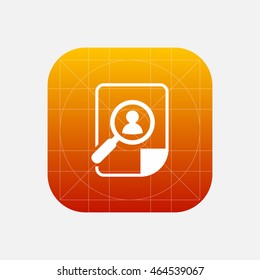 CV, resume icon