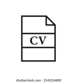 CV, Resume icon design. vector illustration