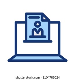 CV resume laptop 