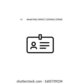 CV, resume line icon vector illustration 