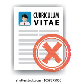 cv or resume rejected 